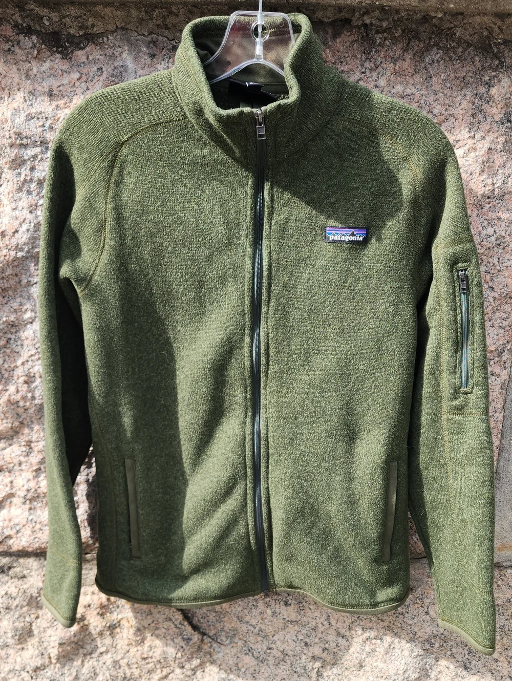 Patagonia Full-Zip Better Sweater Fleece In Nomad Green sz M - Picture 1 of 14